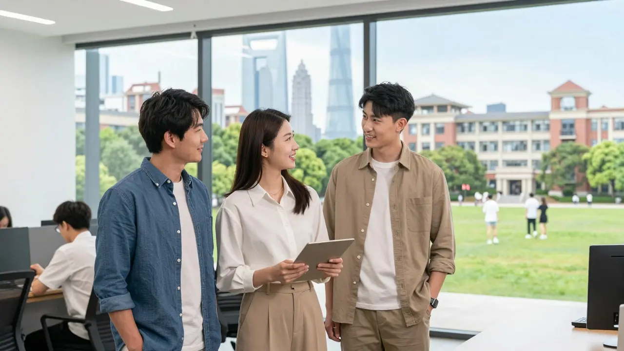 Người trẻ cầm hồ sơ xin việc trong văn phòng hiện đại