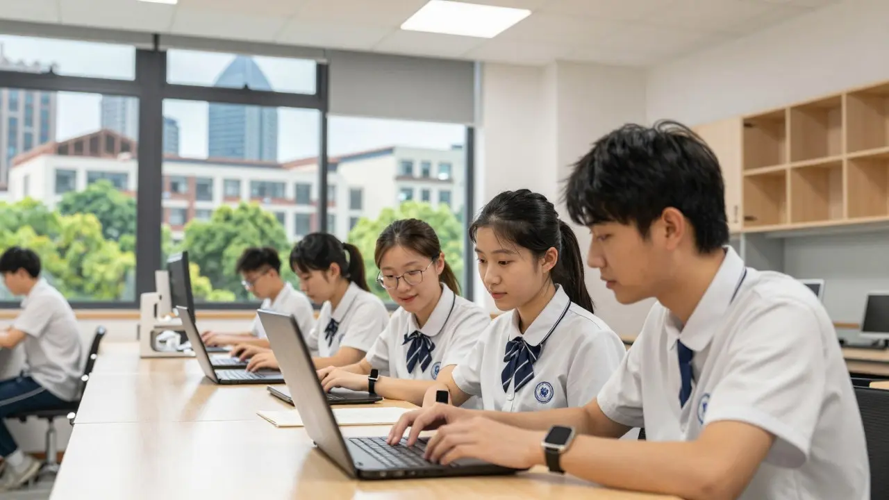 Hộ chiếu và giấy tờ xin visa du học đặt trên bàn