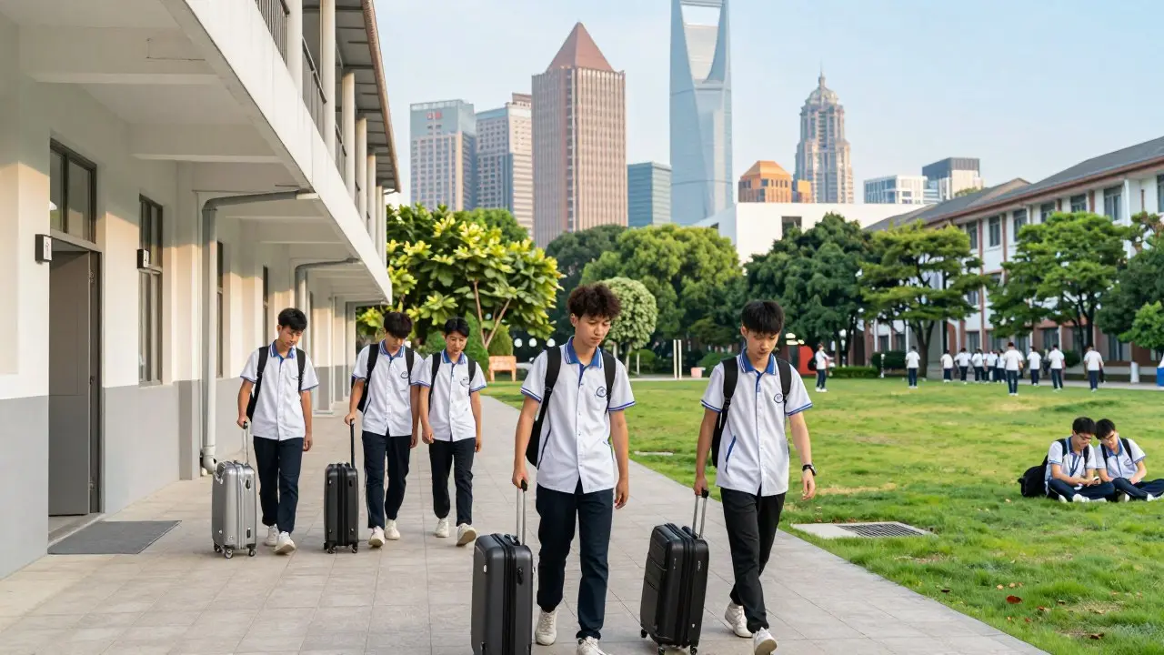 Sinh viên quốc tế trao đổi với nhân viên văn phòng hỗ trợ sinh viên
